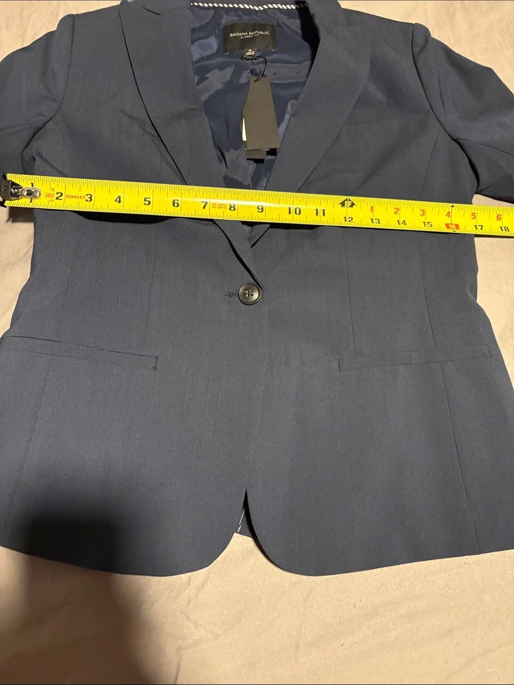 Banana Republic Navy Tailored Blazer and Skirt Set s-2 skirt s-0 jacket
